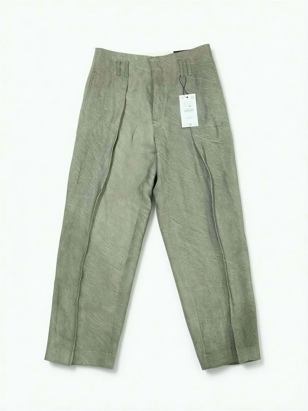 Zara Olive Green Tailored Dress Pants